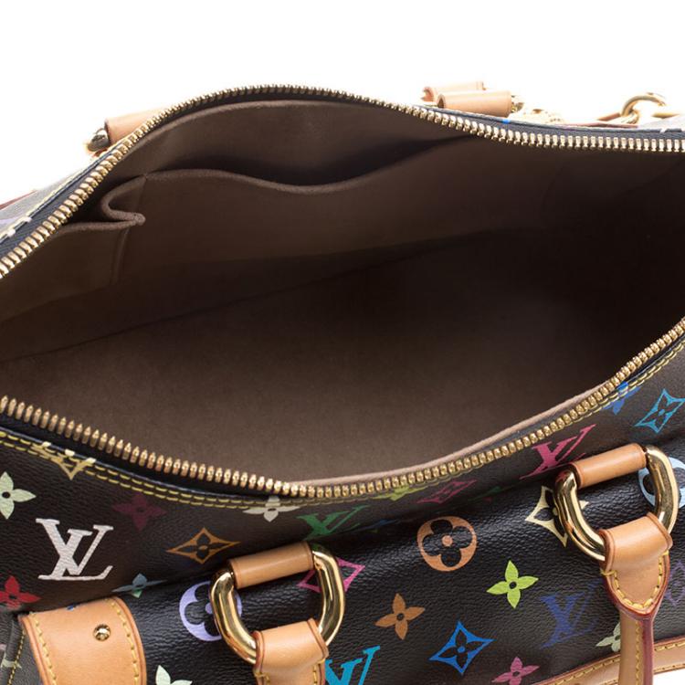 Pre Owned Louis Vuitton Black Multicolor Monogram Canvas Rita Bag