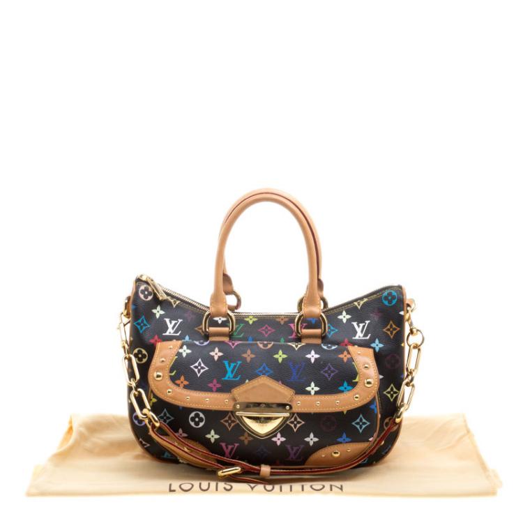 Pre Owned Louis Vuitton Black Multicolor Monogram Canvas Rita Bag