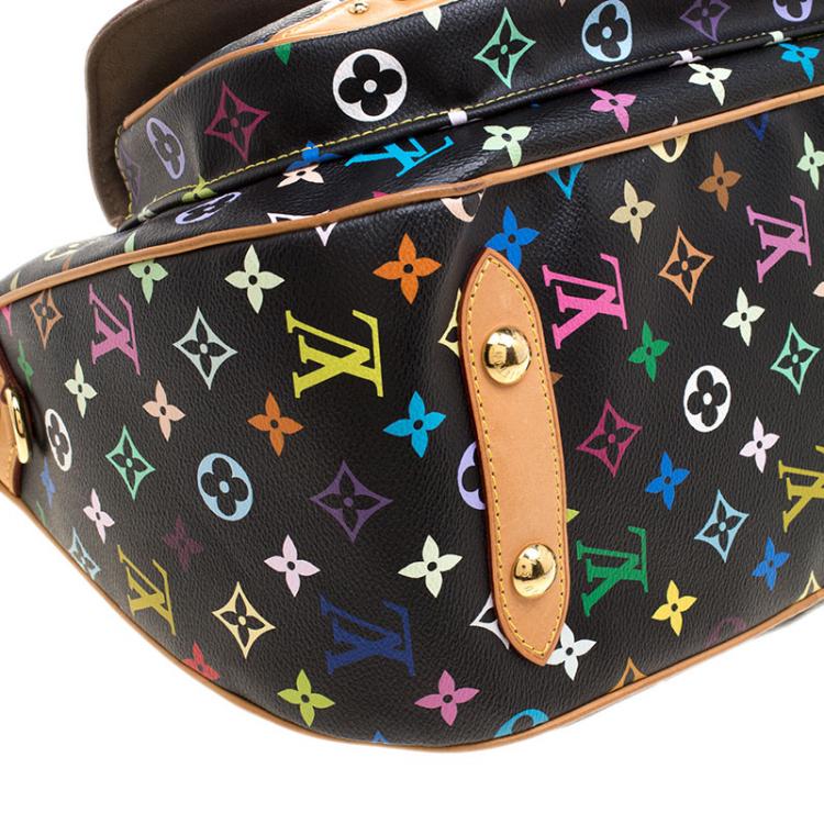 Pre Owned Louis Vuitton Black Multicolor Monogram Canvas Rita Bag
