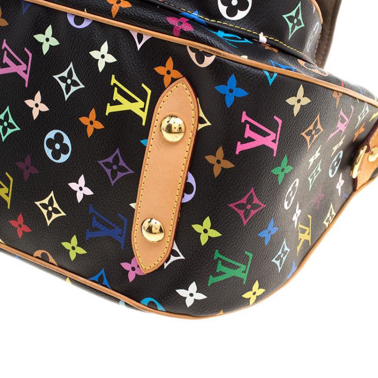 Pre Owned Louis Vuitton Black Multicolor Monogram Canvas Rita Bag