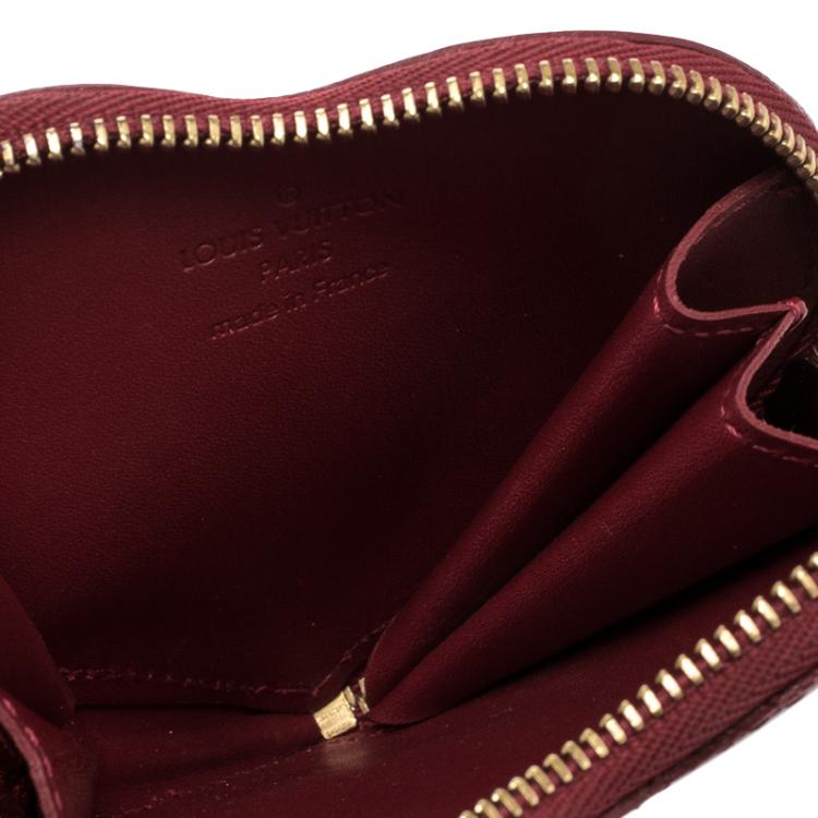 Louis Vuitton - Red Pomme D'Amour Monogram Vernis Heart Coin Purse