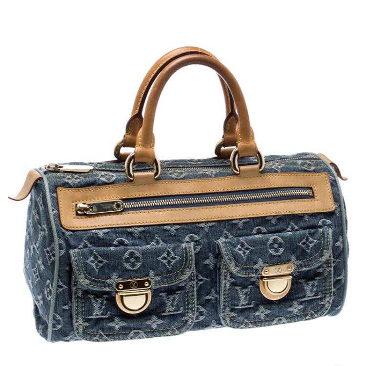 مملوكة مسبقًا Louis Vuitton Blue Monogram Denim Neo Speedy Bag