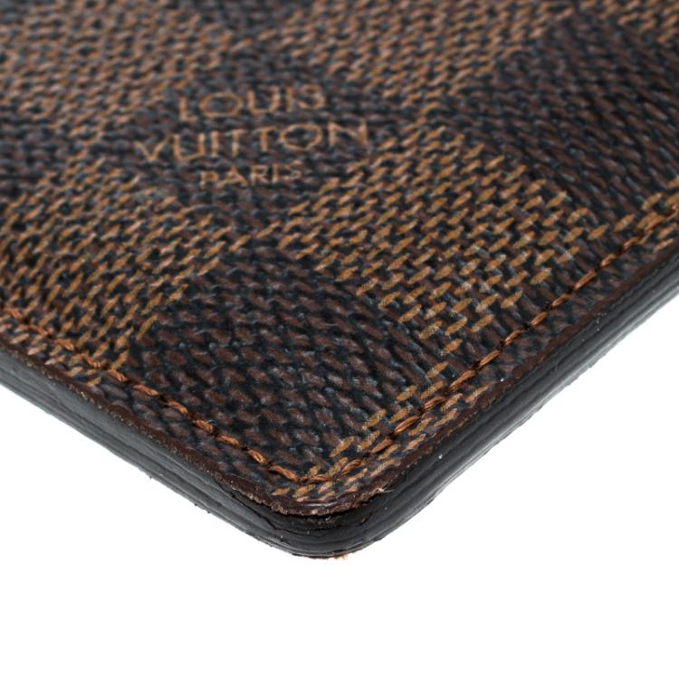 مملوكة مسبقًا Louis Vuitton Damier Ebene Canvas Card Holder
