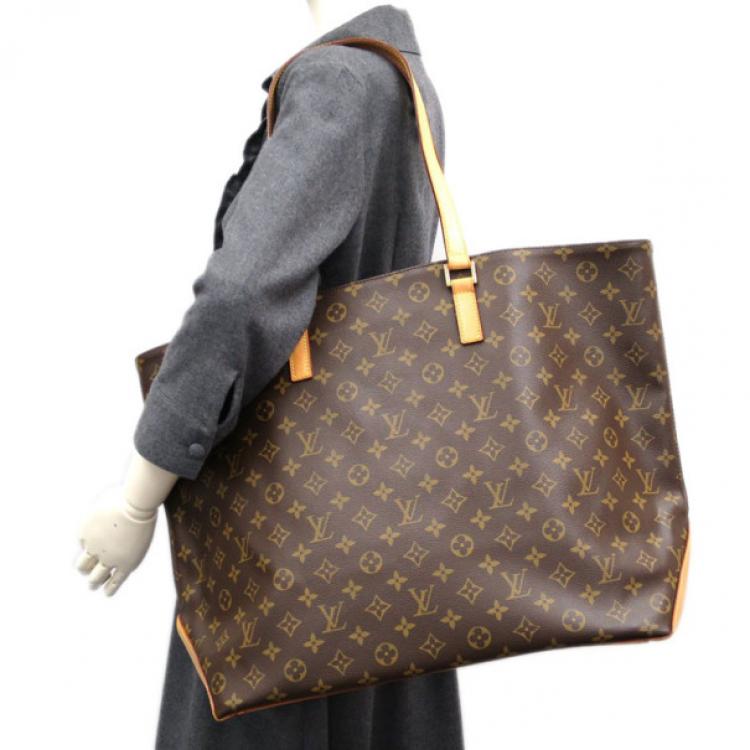 Louis Vuitton Brown, Pattern Print Monogram Cabas Alto