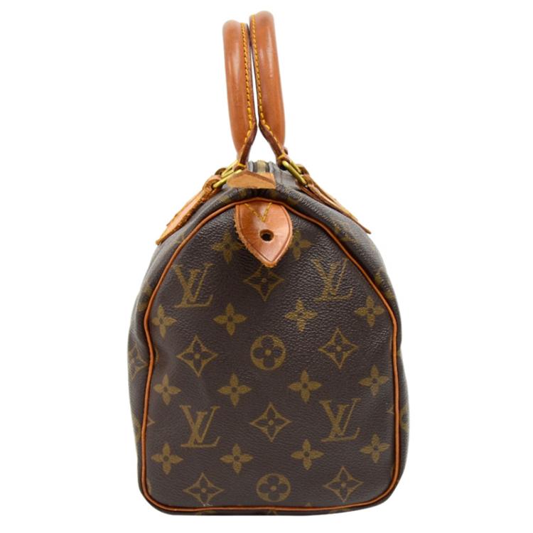 Pre Owned Louis Vuitton Monogram Canvas Speedy 25 Bag