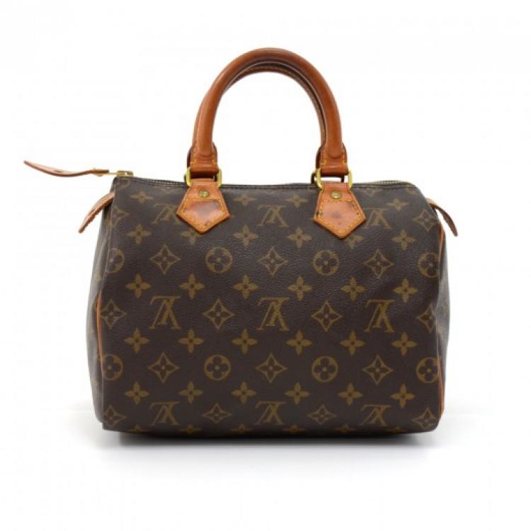 Pre Owned Louis Vuitton Monogram Canvas Speedy 25 Bag
