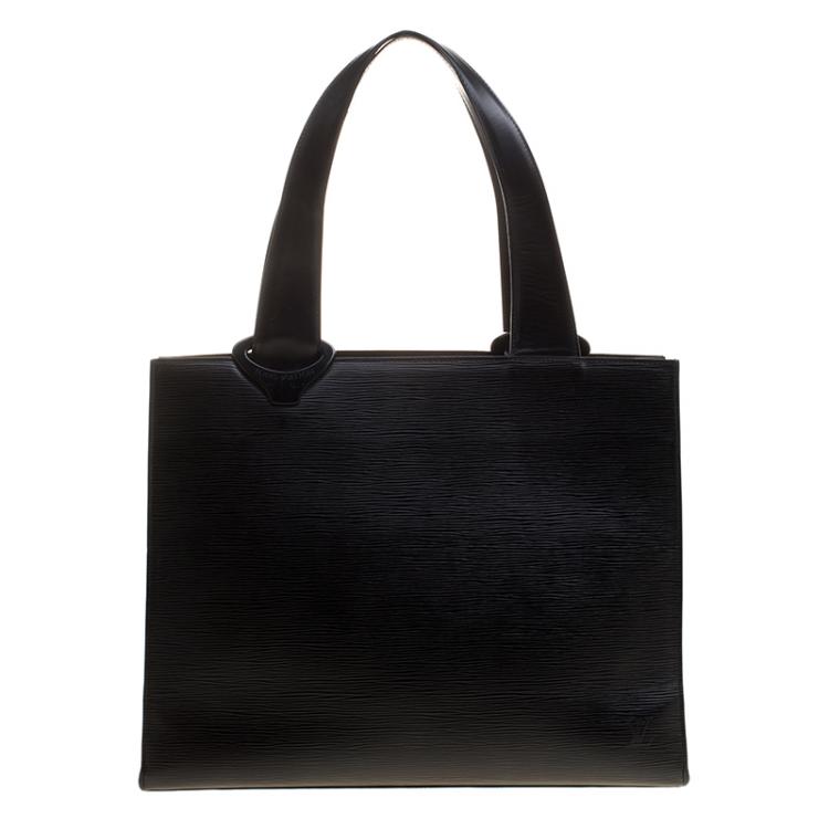 Louis Vuitton Black Epi Leather 'Lockit' Tote Bag