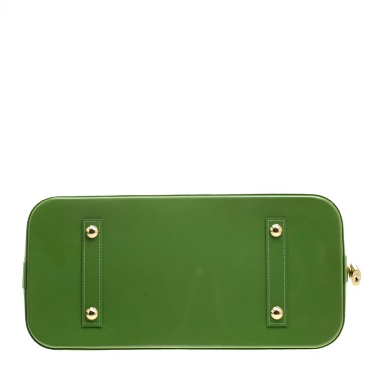 مملوكة مسبقًا Louis Vuitton Vert Tonic Monogram Vernis Alma GM Bag