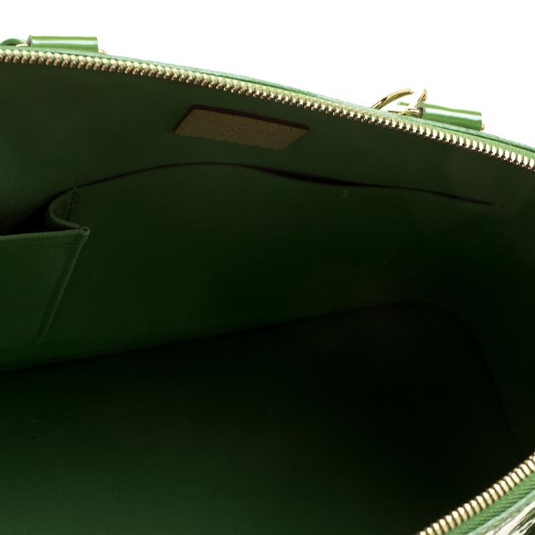مملوكة مسبقًا Louis Vuitton Vert Tonic Monogram Vernis Alma GM Bag