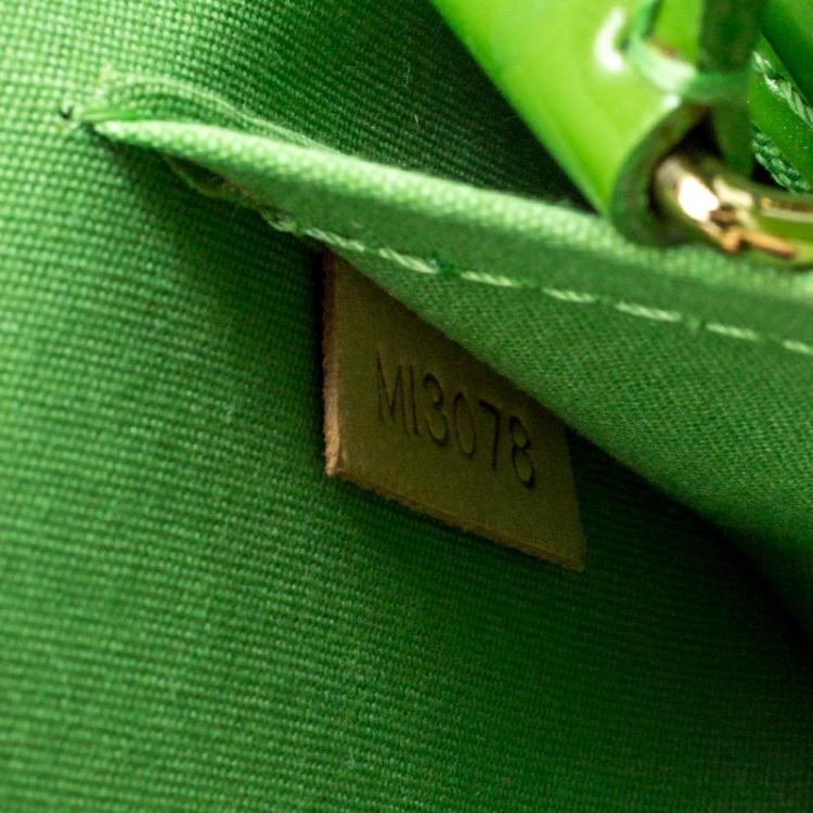 مملوكة مسبقًا Louis Vuitton Vert Tonic Monogram Vernis Alma GM Bag