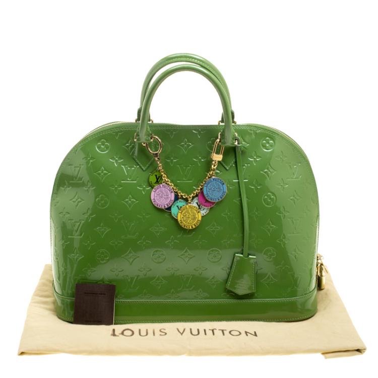 مملوكة مسبقًا Louis Vuitton Vert Tonic Monogram Vernis Alma GM Bag