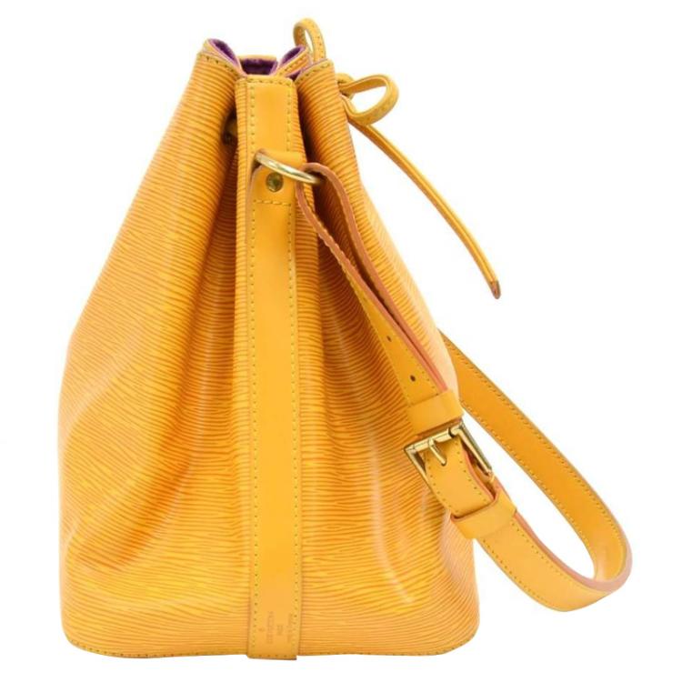 Second Hand Louis Vuitton Mustard Yellow Epi Leather Noe Bucket