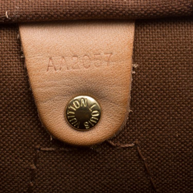 Pre Owned Louis Vuitton Monogram Canvas Speedy 35