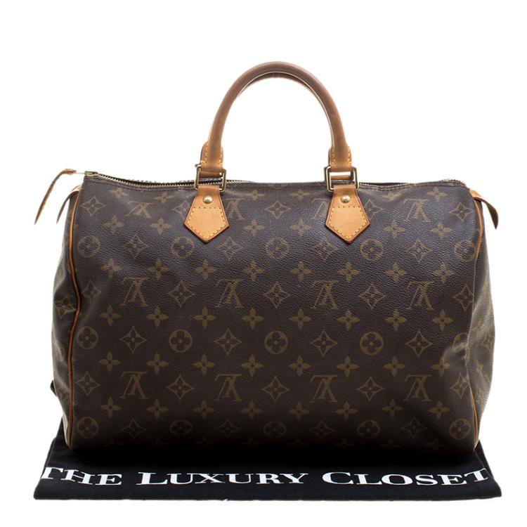Pre Owned Louis Vuitton Monogram Canvas Speedy 35