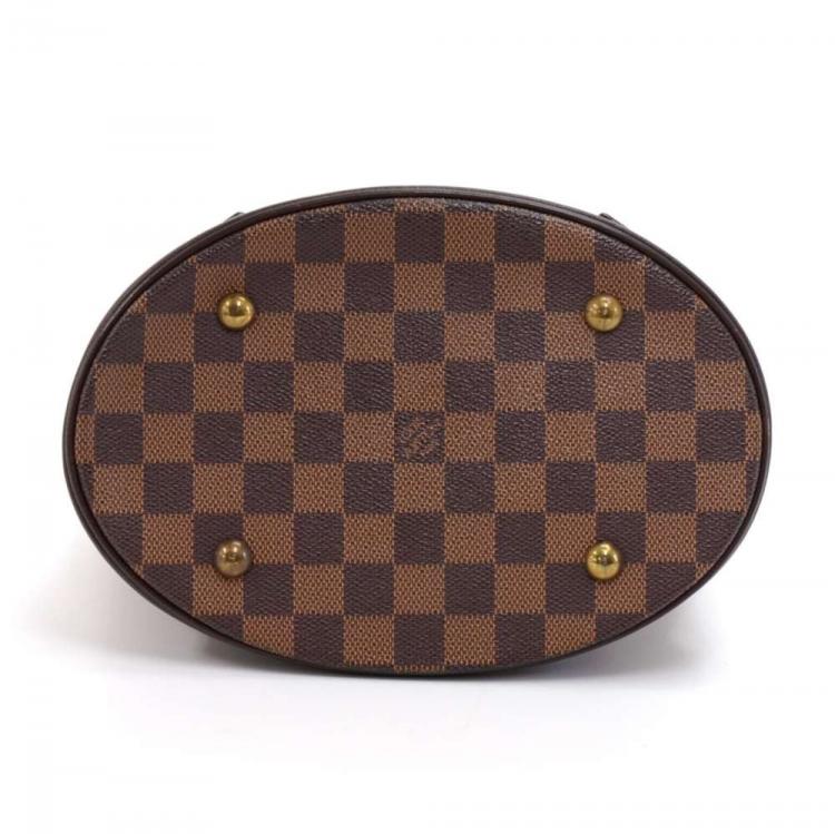 Pre Owned Louis Vuitton Damier Ebene Canvas Marais Bucket Bag