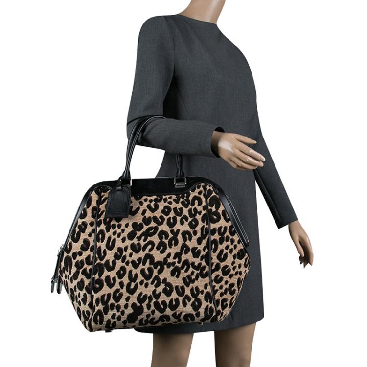 A STEPHEN SPROUSE LEOPARD CHENILLE LEO SPEEDY BAG