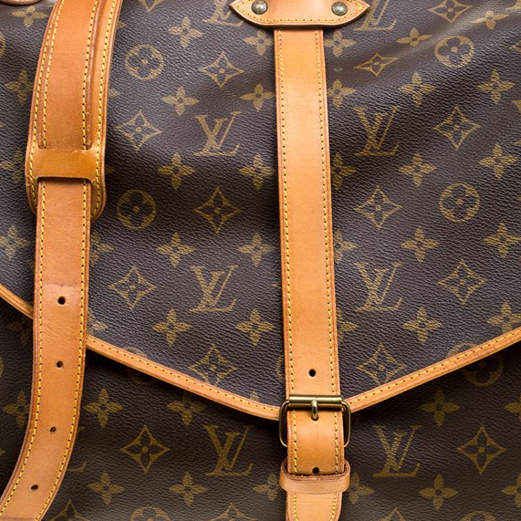 Pre Owned Louis Vuitton Monogram Canvas Saumur Messenger 35 Bag