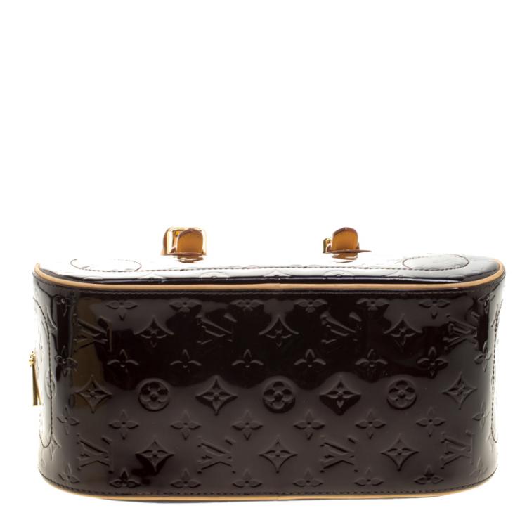 Pre Owned Louis Vuitton Amarante Monogram Vernis Summit Drive Bag