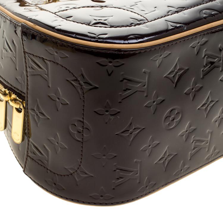 Pre Owned Louis Vuitton Amarante Monogram Vernis Summit Drive Bag