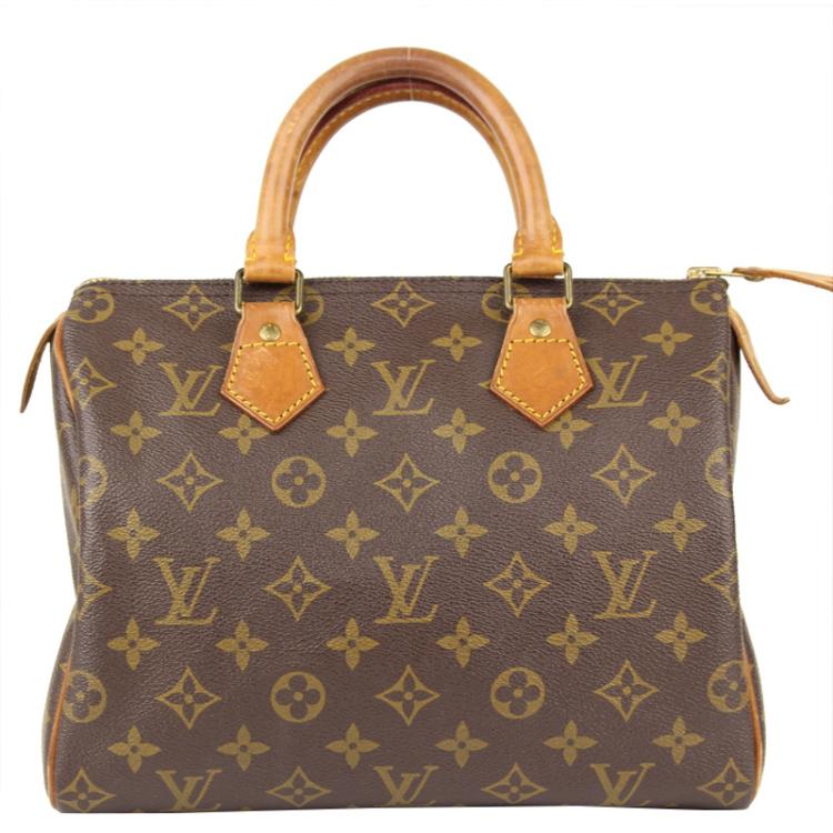 Pre Owned Louis Vuitton Monogram Canvas Speedy 25 Bag