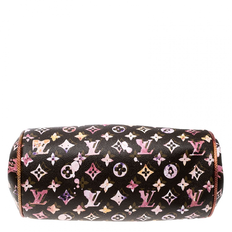 Pre Owned Louis Vuitton Limited Edition Richard Prince Monogram Watercolor Aquarelle Papillon Frame Bag
