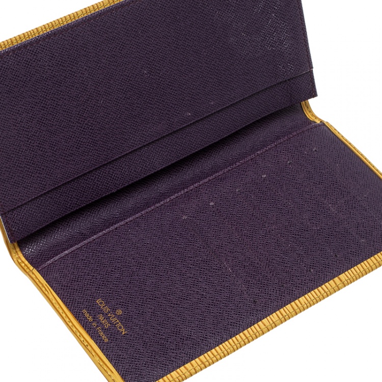 Louis Vuitton Tassel Yellow EPI Leather Porte Tresor International Wallet