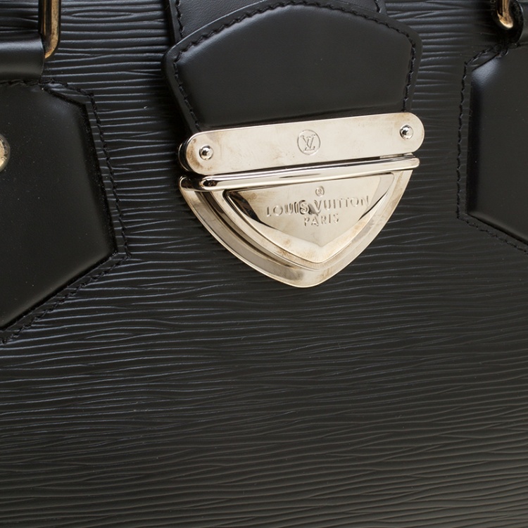 Pre Owned Louis Vuitton Black Epi Leather Bowling Montaigne GM Bag
