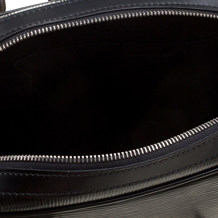 Pre Owned Louis Vuitton Black Epi Leather Bowling Montaigne GM Bag