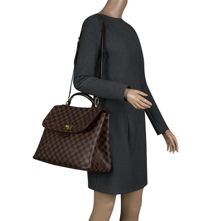 Pre Owned Louis Vuitton Damier Ebene Canvas Bergamo GM Bag