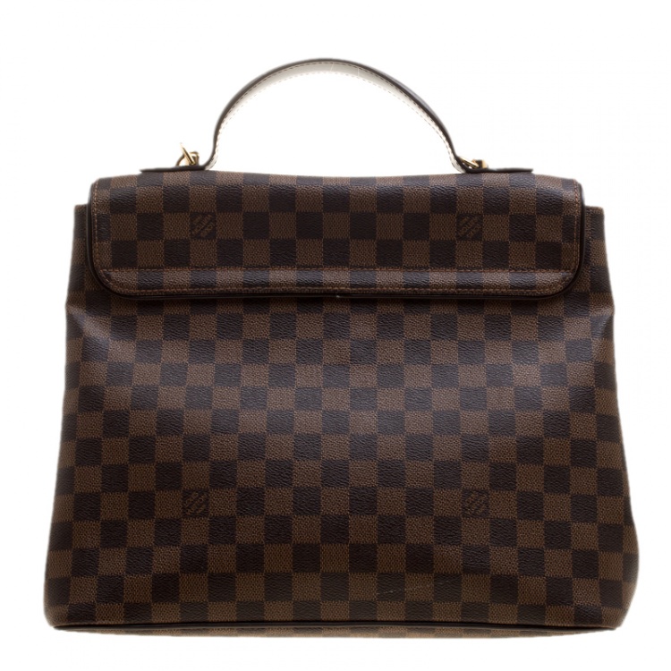 Pre Owned Louis Vuitton Damier Ebene Canvas Bergamo GM Bag