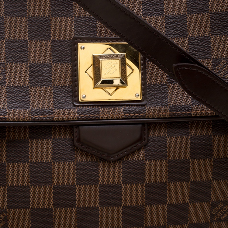 Pre Owned Louis Vuitton Damier Ebene Canvas Bergamo GM Bag