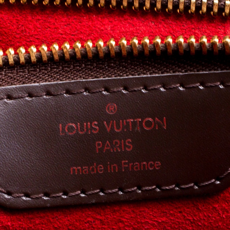 Pre Owned Louis Vuitton Damier Ebene Canvas Bergamo GM Bag