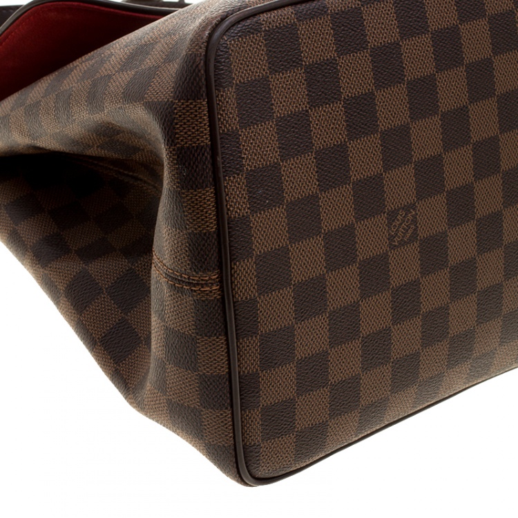 Pre Owned Louis Vuitton Damier Ebene Canvas Bergamo GM Bag