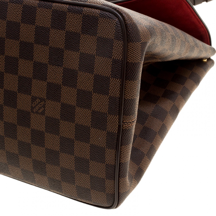Pre Owned Louis Vuitton Damier Ebene Canvas Bergamo GM Bag