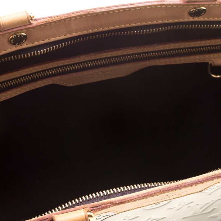 Pre Owned Louis Vuitton Terre D'Ombre Monogram Vernis Brea GM Bag