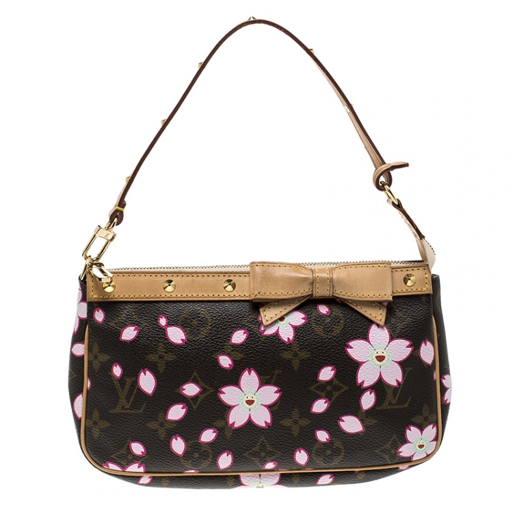 Louis Vuitton Monogram Cherry Blossom Pochette Accessories - White Mini Bags,  Handbags - LOU593653