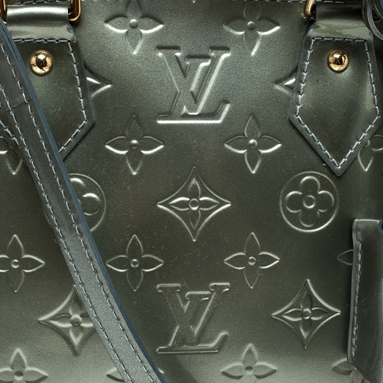 Louis Vuitton Metallic Green Monogram Vernis Alma Bag Louis Vuitton Tlc