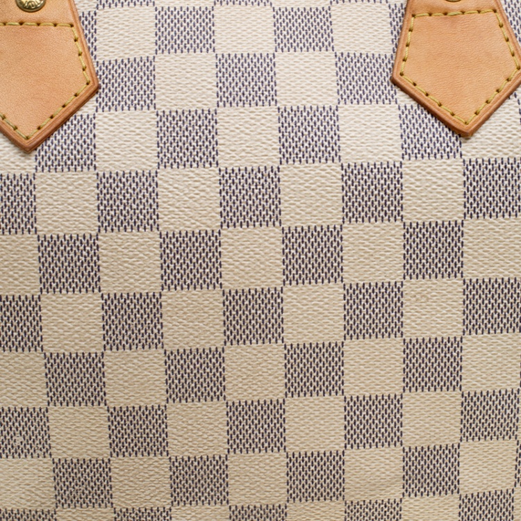 Pre Owned Louis Vuitton Damier Azur Canvas Speedy 30 Bag