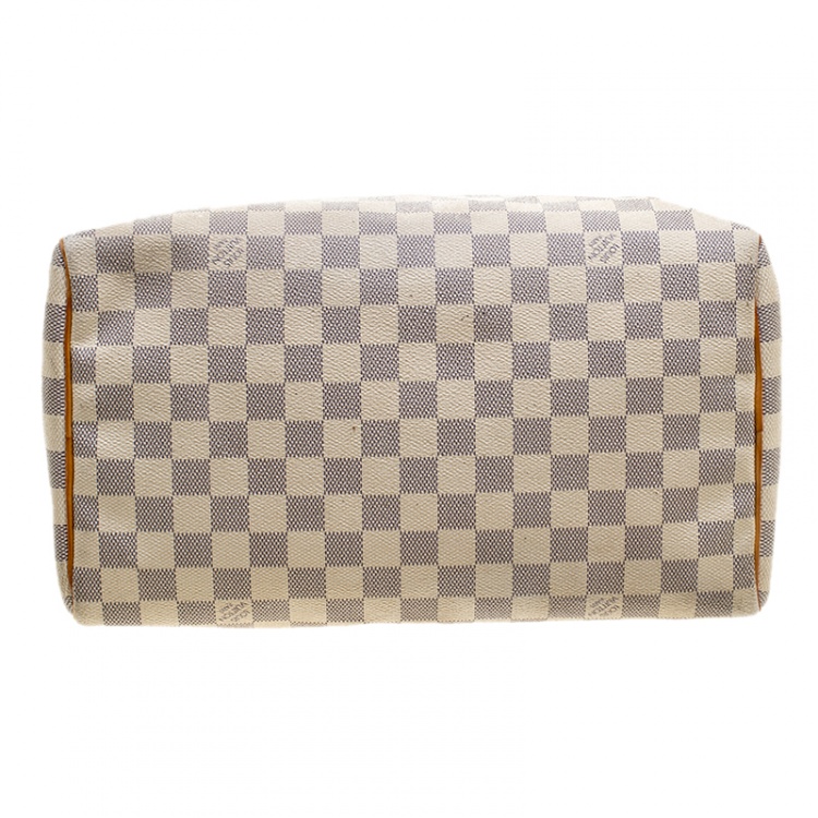 Pre Owned Louis Vuitton Damier Azur Canvas Speedy 30 Bag
