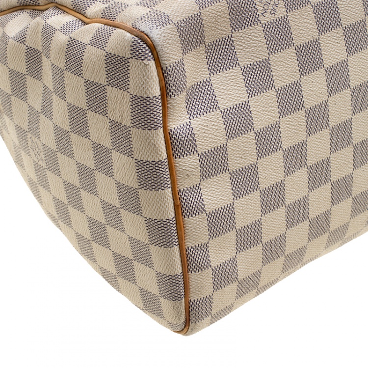 Pre Owned Louis Vuitton Damier Azur Canvas Speedy 30 Bag