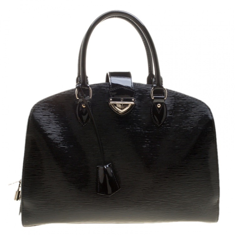 Pre Owned Louis Vuitton Black Electric Epi Leather Pont Neuf GM Bag