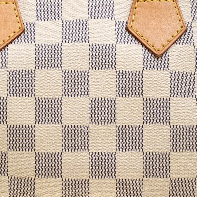 Pre Owned Louis Vuitton Damier Azur Canvas Speedy 25