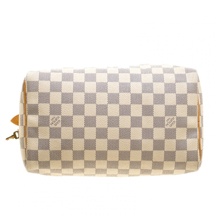 Pre Owned Louis Vuitton Damier Azur Canvas Speedy 25