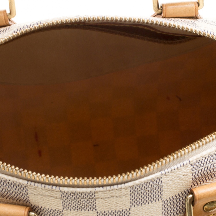 Pre Owned Louis Vuitton Damier Azur Canvas Speedy 25