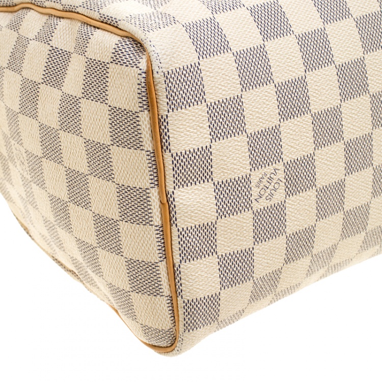 Pre Owned Louis Vuitton Damier Azur Canvas Speedy 25