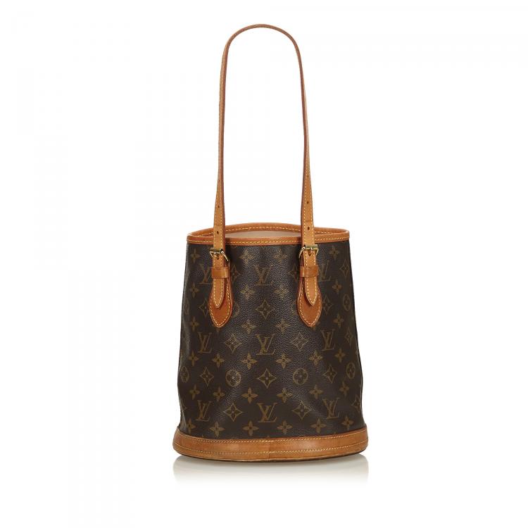 Pre Owned Louis Vuitton Monogram Canvas Petit Bucket Bag