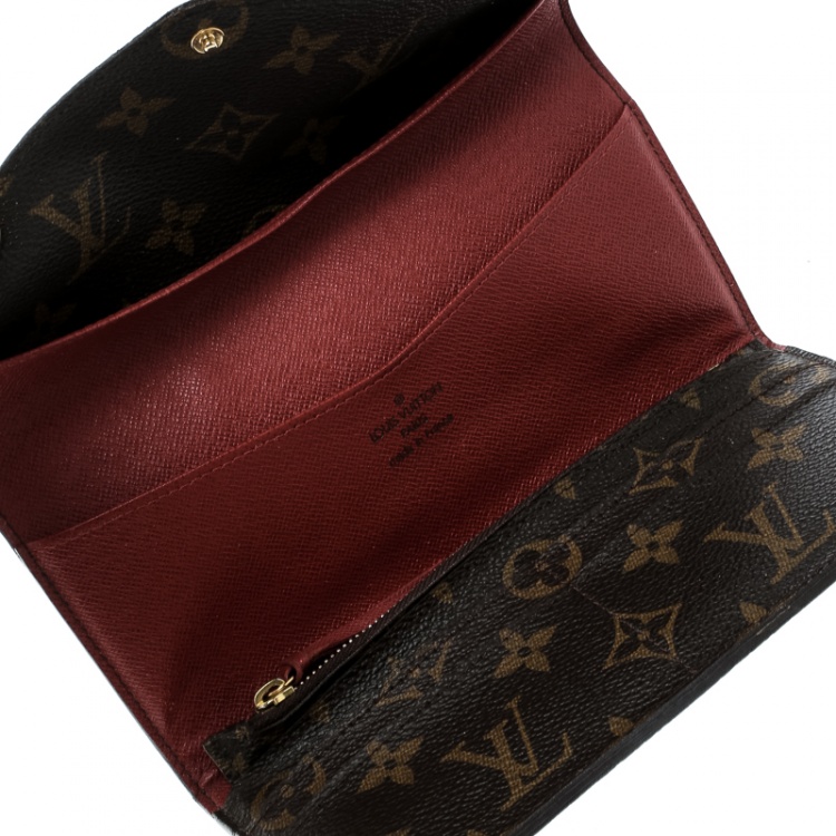 Louis Vuitton - Emilie Wallet - Monogram Leather - Black - Women - Luxury