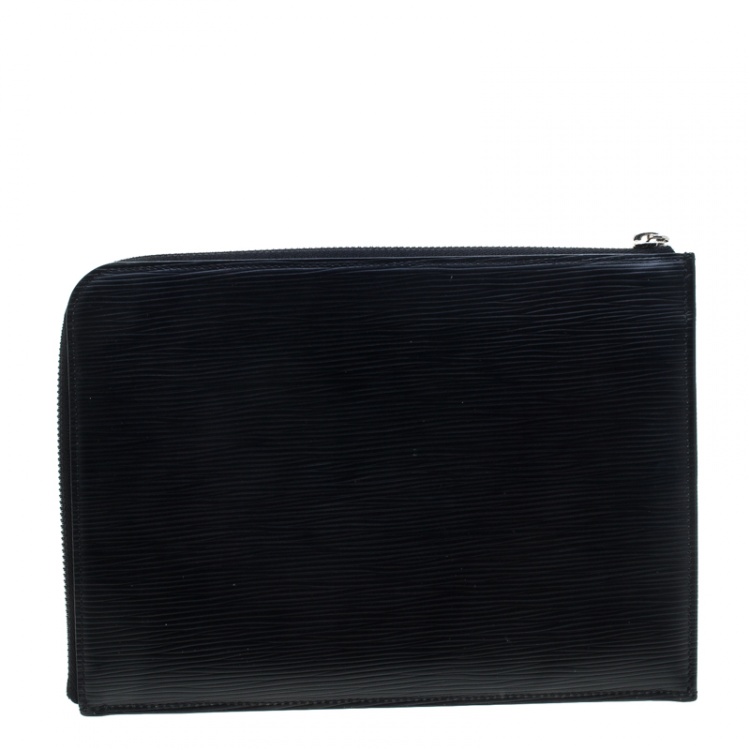 Pre Owned Louis Vuitton Black Epi Leather Documents Portfolio Pochette 