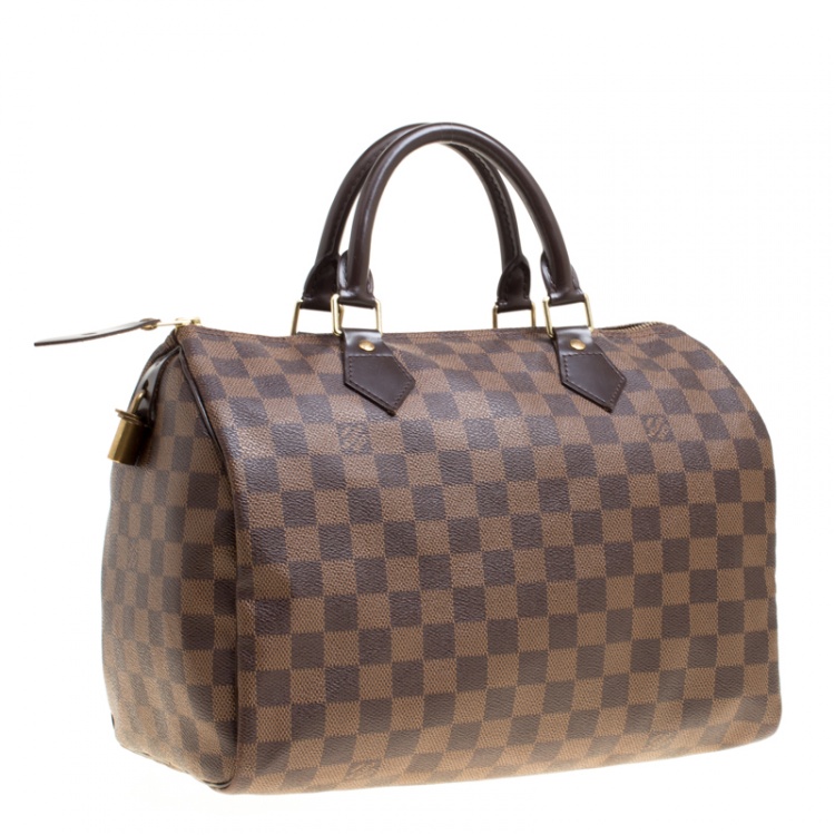 Pre Owned Louis Vuitton Damier Ebene Canvas Speedy 30