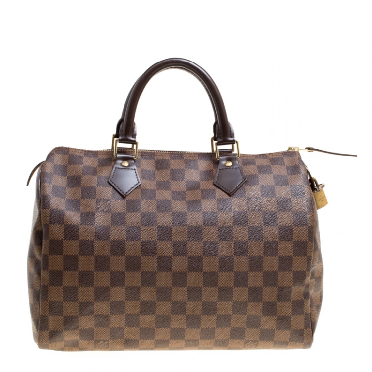 Pre Owned Louis Vuitton Damier Ebene Canvas Speedy 30